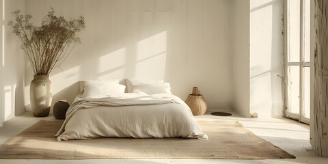 Minimalist bedroom design.