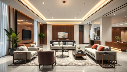Fototapeta premium Modern Living Room Interior Design