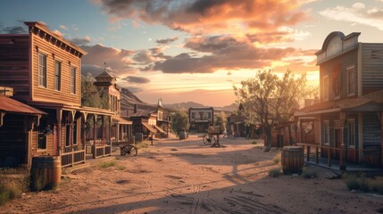 cowboy era town