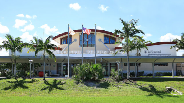 Fort Lauderdale Executive Airport, a general airport in Broward County, a division of the Transportation and Mobility Department, City of Fort Lauderdale, Florida, USA. 