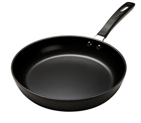 High-quality black frying pan with a non-stick surface, perfect for frying, sauteing, and cooking delicious meals.