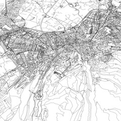 Naklejka premium 3D illustration of city and urban in Granada Spain