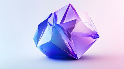 Elegant and luxurious large holographic diamond, showcasing stunning beauty and grace