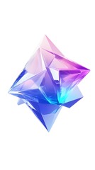 Elegant and luxurious holographic diamond a beautiful, large gemstone