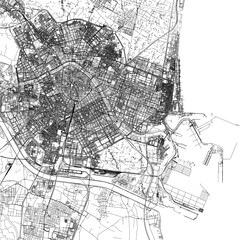 Naklejka premium 3D illustration of city and urban in Valencia Spain