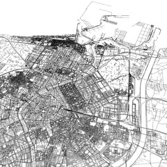 Obraz premium 3D illustration of city and urban in Valencia Spain