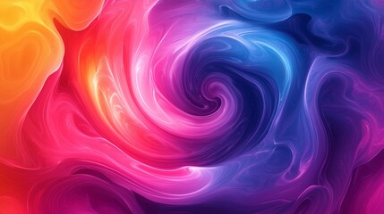 Obraz premium 70s inspired neon swirls