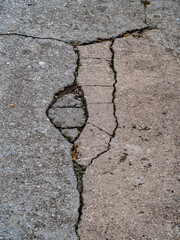 Obraz premium Strassenschäden