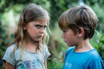 A child feels betrayed and hurt when their best friend excludes them from a game or activity