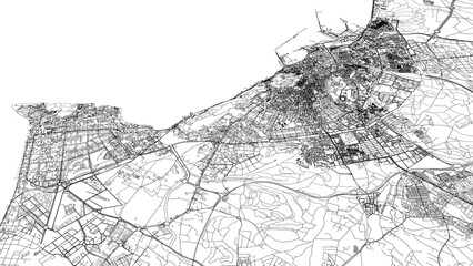 Obraz premium 3D illustration of city and urban in Alicante Spain