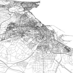 Naklejka premium 3D illustration of city and urban in Alicante Spain