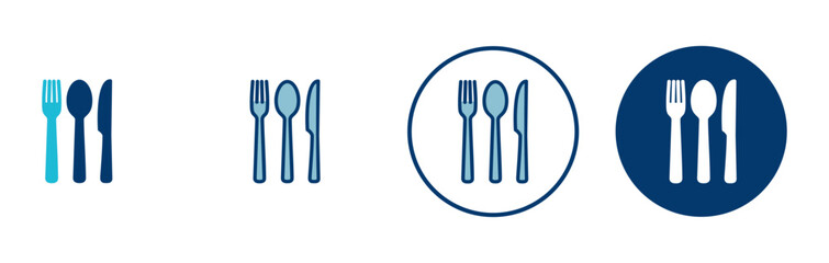 Fork, Spoon, and Knife isolated on white background. Restaurant icon. food icon. Eat. Cutlery icon.