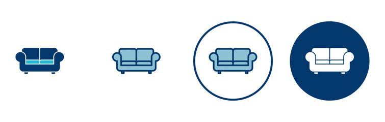 Sofa icon vector isolated on white background. sofa icon illustration. furniture