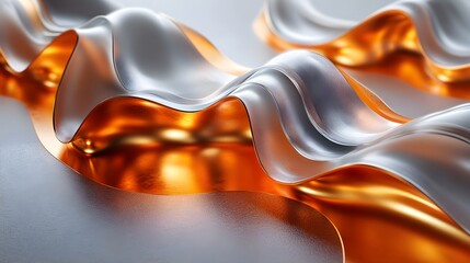 Obraz premium Conceptual fusion of beryllium copper and superconducting materials, displaying a contrast of metallic shine and frosted surfaces