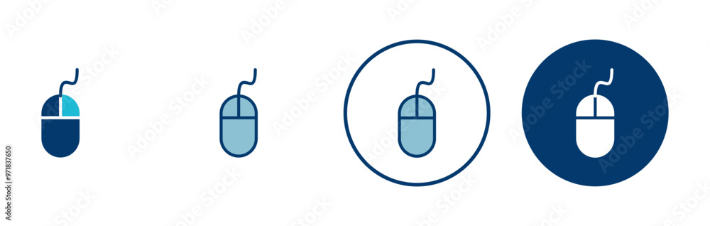 Poster computer mouse icon vector isolated on white background. computer mouse vector icon