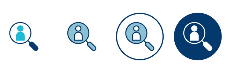 Hiring icon vector isolated on white background. Human resources concept. Recruitment. Search job vacancy icon. Hire. Find people icon