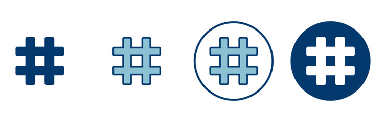 Hashtag icon vector isolated on white background. hashtag vector icon