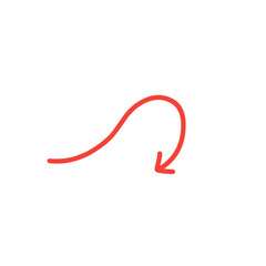 red arrow vector
