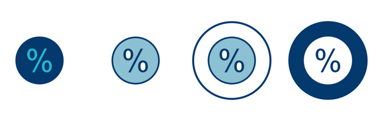 Discount icon vector isolated on white background. Discount tag icon.