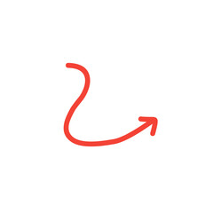 red arrow vector