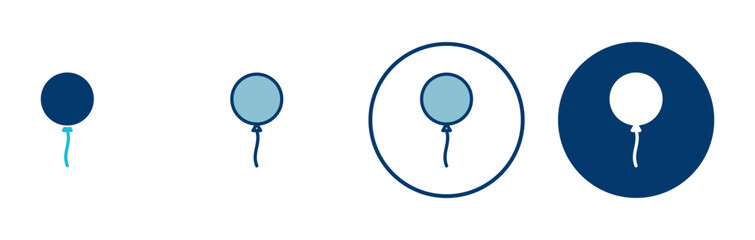 Balloon icon vector isolated on white background. party balloon icon decoration birthday vector. Balloon vector icon