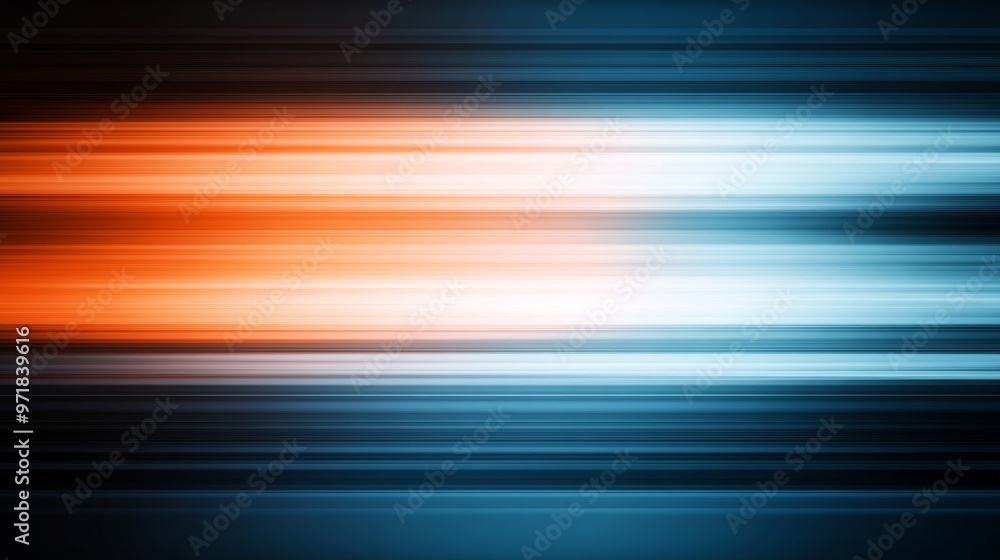 Poster blue and orange defocused blurred motion gradient abstract background with smooth transitions and dy