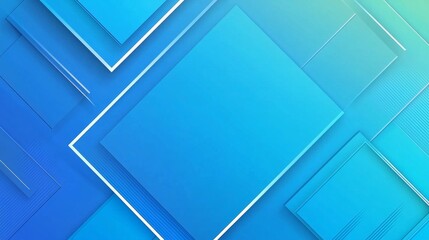 Blue rectangular abstract vector background with gradient, ideal for templates, slides, video calls, banners, covers, wallpapers, digital presentations, websites, design projects with space for text