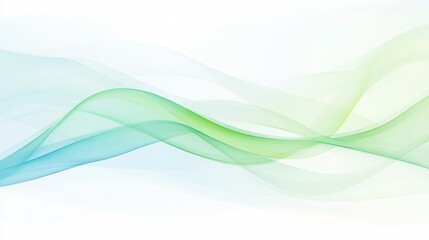 Modern green blue abstract background with flowing lines, perfect for digital designs, presentations, websites, creative templates, offering a sleek and dynamic visual effect with gradient transitions