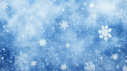 Fototapeta premium Textured blue winter canvas background with frosty abstract patterns, creating a cool, serene, and atmospheric scene for seasonal or creative design projects