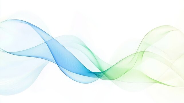 Modern green blue abstract background with flowing lines, perfect for digital designs, presentations, websites, creative templates, offering a sleek and dynamic visual effect with gradient transitions