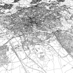 Fototapeta premium 3D illustration of city and urban in Montpellier France