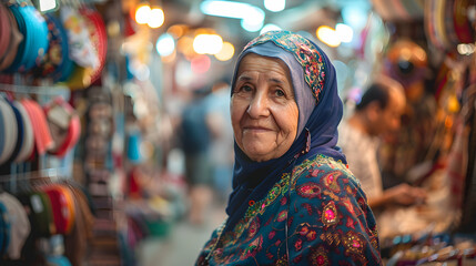 Fototapeta premium Woman Turkish Bazaar