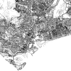 Fototapeta premium 3D illustration of city and urban Singapore