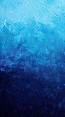 Abstract blue oil-painted background with detailed brush strokes. Vertical background phone wallpaper.