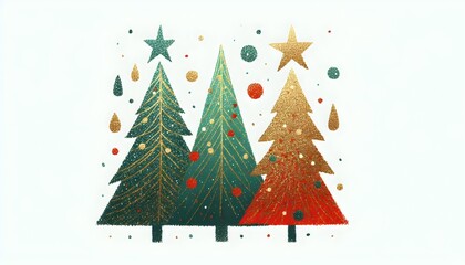 Árboles Navideños Dorados