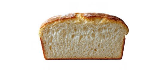 Freshly Baked Bread Slice on White Paper Wrap.