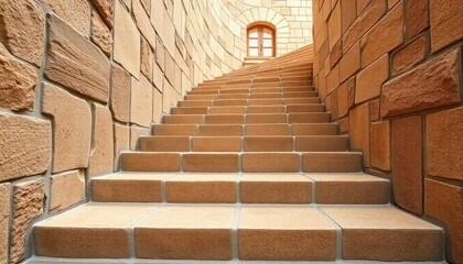 Fototapeta premium stairs in the old castle