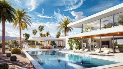 Fototapeta premium Modern Desert Villa