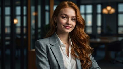 Fototapeta premium portrait of a businesswoman
