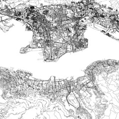 Fototapeta premium 3D illustration of city and urban in Hong Kong