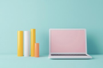 Digital marketing with data-driven content personalization, improving conversions, 3D illustration