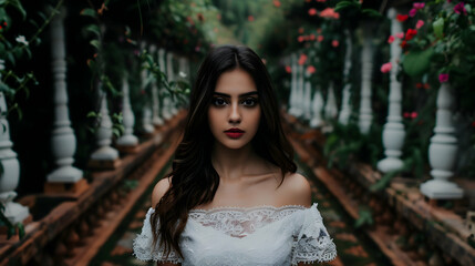 Woman Model Photo Shoot Exotic Place