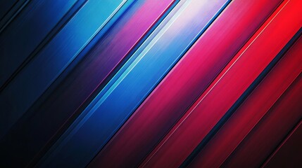 Obraz premium Bright abstract background with diagonal stripes with gradient transition from blue to red tone