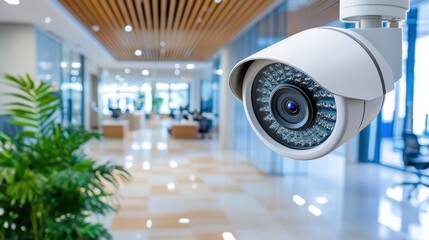 Security Camera in Office Lobby