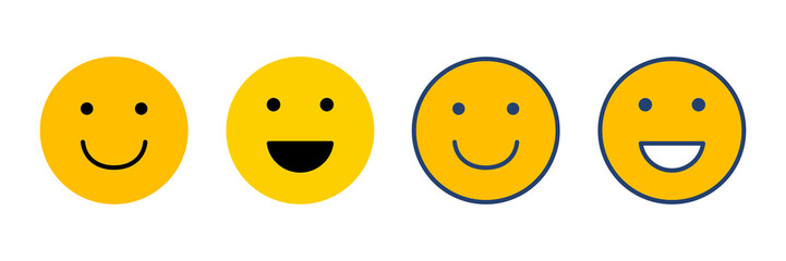 smile icon vector. smile emoticon icon. feedback