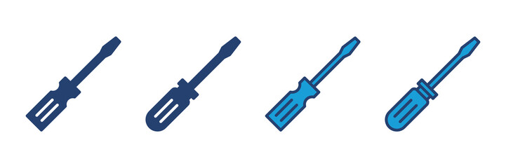 Screwdriver icon vector. tools icon vector