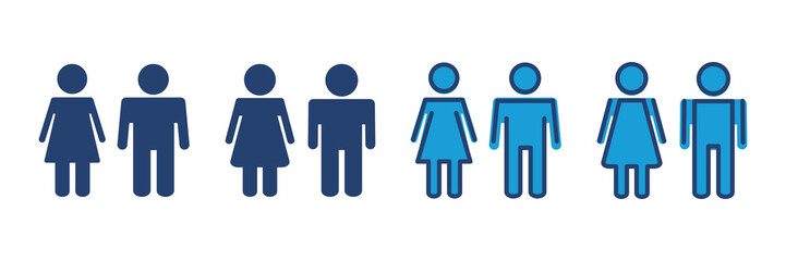 Man and woman icon vector. male and female symbol