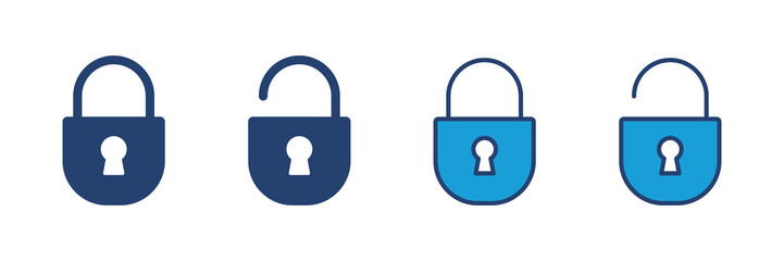 Lock icon vector. Padlock icon vector. Encryption icon. Security symbol