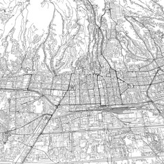 Naklejka premium 3D illustration of city and urban in Zagreb Croatia