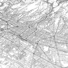 3D illustration of city and urban in Zagreb Croatia